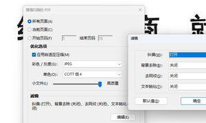 pdf扫描后有些偏，用PDF的优化页面调整后变小变模糊了
