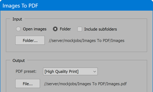 PS Photoshop 脚本插件 国外 图像批量转PDF