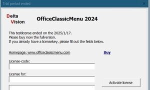 求助：谁有可用的OfficeClassicMenu 2024的注册码吗？