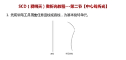 SCD（爱明天）做折光教程---第二节【中心线折光】