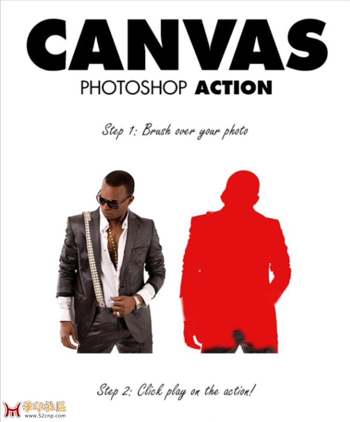 【PS动作】Canvas Photoshop Action - GraphicRiver{tag}(1)