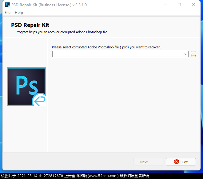 Adobe PSD损坏文件修复工具PSD Repair Kit v2.3 中英文版{tag}(1)