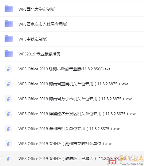 WPS2019政府、高校、企业定制版合集{tag}(1)