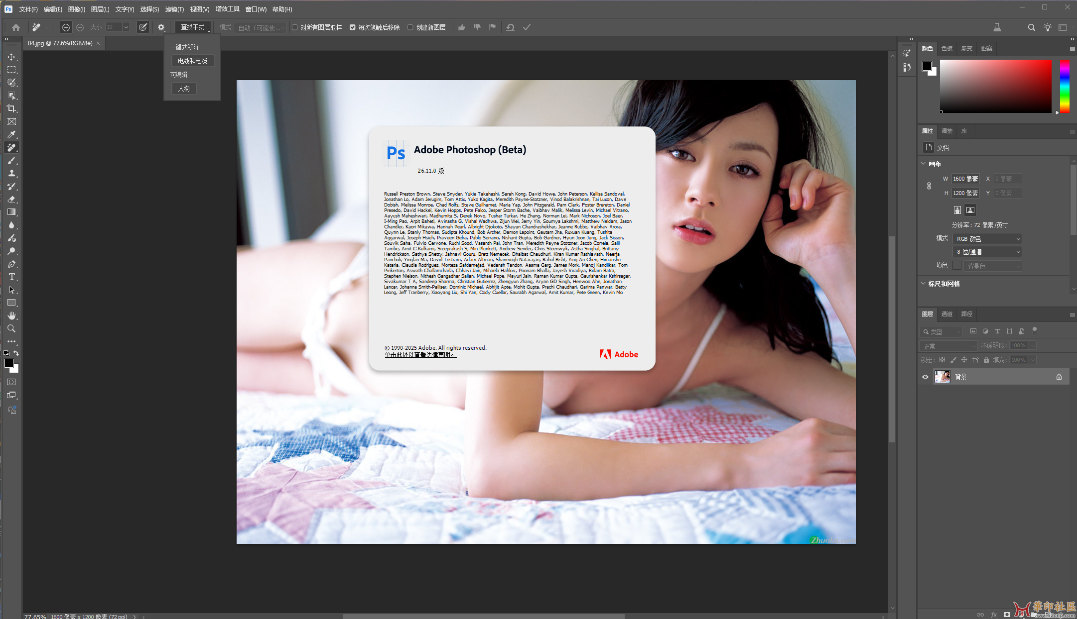 最新Adobe Photoshop Beta 2025 v26.11.0.3189 x64一键安装版+便携版(Mike){tag}(5)
